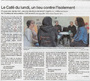 Article Ouest France - Les Cafés du lundi